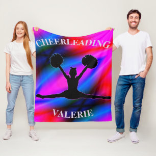 Cheerleading Colorful Fleece Blanket Deken
