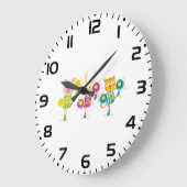 Cheerleading Dierentrio Pig Bunny en Kat Grote Klok (Hoek)