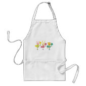 Cheerleading Dierentrio Pig Bunny en Kat Standaard Schort (Voorkant)