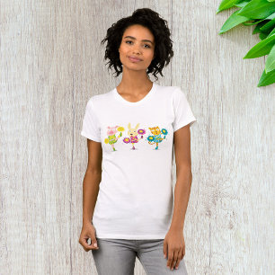 Cheerleading Dierentrio Pig Bunny en Kat T-shirt