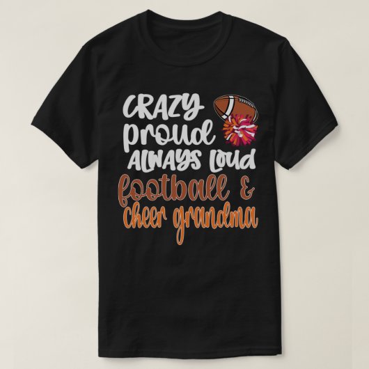 Cheerleading Football Cheer Grandma Cheerleader Fo T-shirt (Design voorkant)
