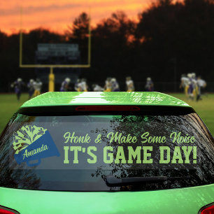 Cheerleading Game Day Achterruitsticker voor SUV Raamsticker