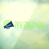 Cheerleading Game Day Back Window Cling voor SUV Raamsticker (Vel 3)
