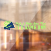 Cheerleading Game Day Back Window Cling voor SUV Raamsticker (Vel 2)