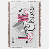 Cheerleading gepersonaliseerde deken gooien. (Voorkant Verticaal)