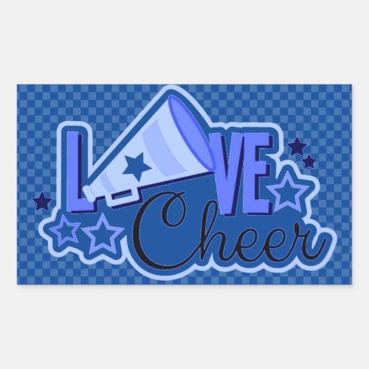 Cheerleading geruite Stickers (Voorkant)