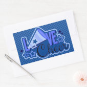 Cheerleading geruite Stickers (Envelop)