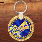 Cheerleading Gift Ideas CHEAP, 2 Sided, Kop Sleutelhanger (Achterkant)
