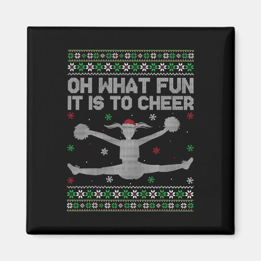 Cheerleading Grappig Oh Wat Is Het Leuk Om Lelijk Magneet (Voorkant)