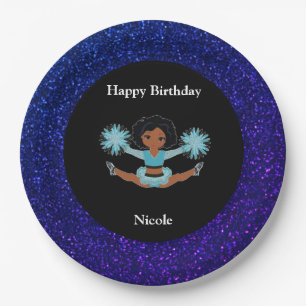 Cheerleading "Happy Birthday" Sparkle Paper Bord