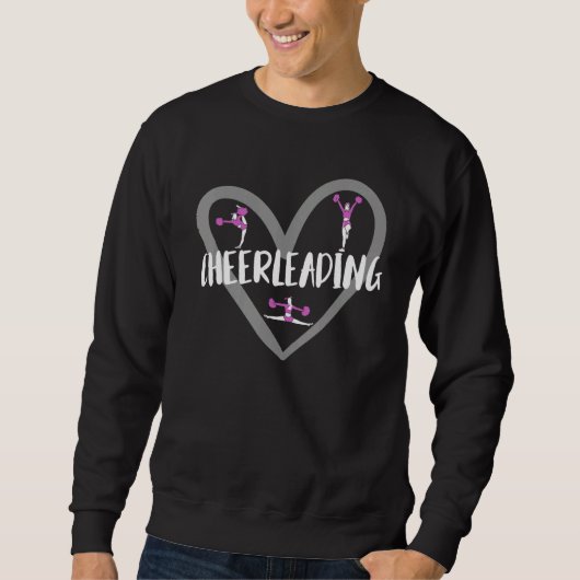 Cheerleading Hart Voor Cheerleader Trui (Voorkant)