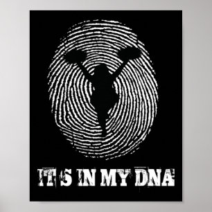 Cheerleading Het Zit In Mijn Dna Cheerleading Chee Poster
