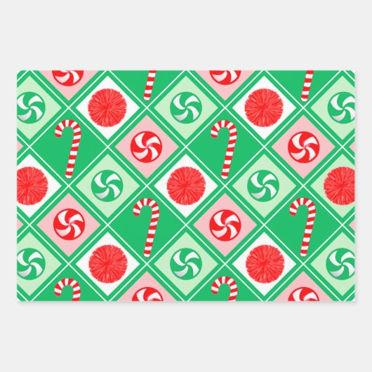 Cheerleading Holiday Gift Inpakpapier Vel (Voorkant 2)