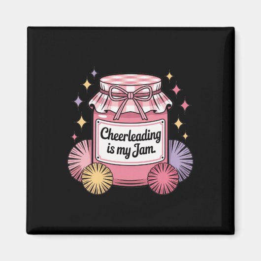 Cheerleading Is Mijn Ding Vintage Pot Magneet (Voorkant)