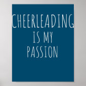Cheerleading is mijn passie grappny Cheerleader Poster (Voorkant)