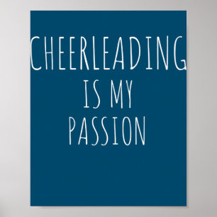 Cheerleading is mijn passie grappny Cheerleader Poster