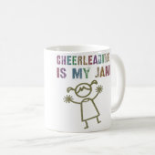 Cheerleading Is My Jam Cheerleading Team Koffiemok (Voorkant rechts)
