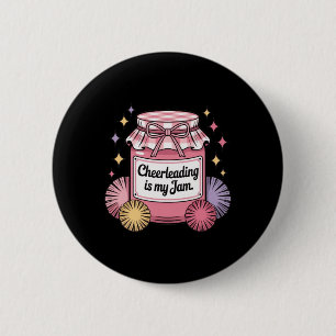 Cheerleading Is My Jam Vintage Pot Ronde Button 5,7 Cm