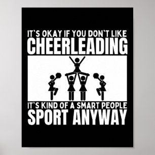 Cheerleading Is Voor Slimme Mensen Cheer Grappig C Poster