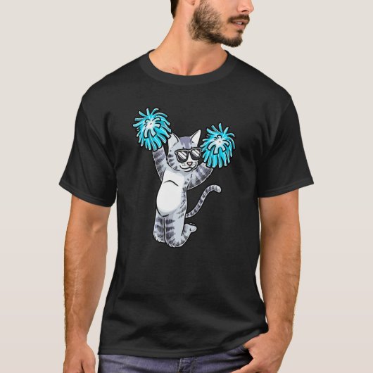 Cheerleading Kat Cheer Flyer Cheerleader Cheerlead T-shirt (Voorkant)