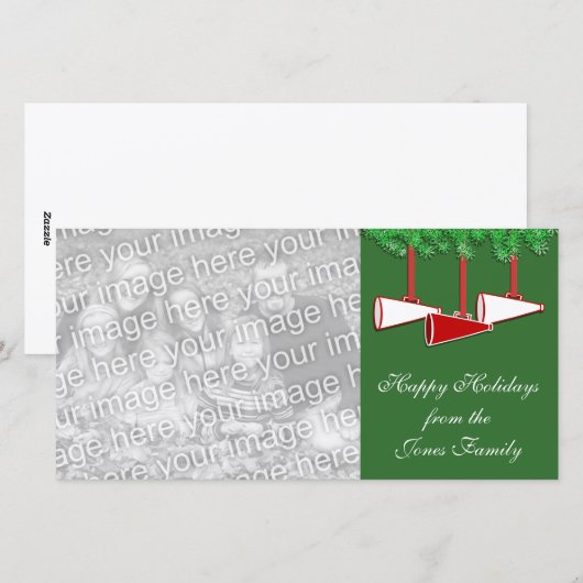 Cheerleading Kerstkaart (Voorkant / Achterkant)