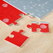 Cheerleading Kerstmis Legpuzzel (Zijkant)