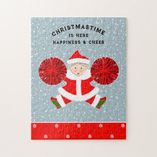 Cheerleading Kerstmis Legpuzzel (Verticaal)
