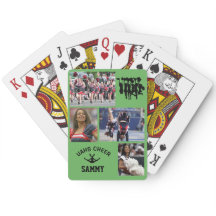 Cheerleading klasse van de naam van de fotoschool