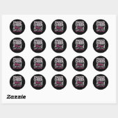 Cheerleading Moeder Cheer Mam Ronde Sticker (Vel)