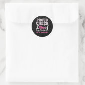 Cheerleading Moeder Cheer Mam Ronde Sticker (Tas)