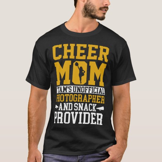 Cheerleading Mom Unofficial Photographer Snack Pro T-shirt (Voorkant)