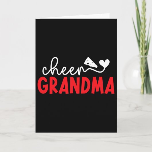 Cheerleading Oma voor Moederdag Cheer Oma Kaart (Voorkant)