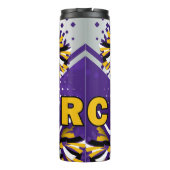 Cheerleading Paars en White Uniform Cheer Thermosbeker (Achterkant)