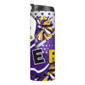 Cheerleading Paars en White Uniform Cheer Thermosbeker (Geroteerd rechts)