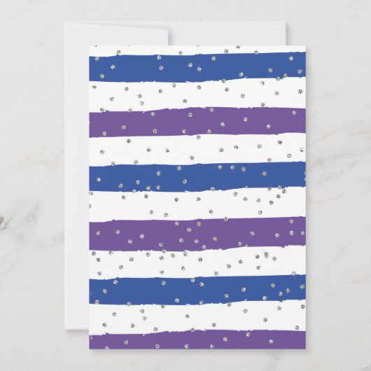 Cheerleading Paarse Blue Cheer Verjaardag Kaart (Achterkant)