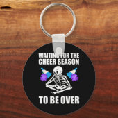 Cheerleading Papa Funny Cheer Vader Sleutelhanger (Voorkant)