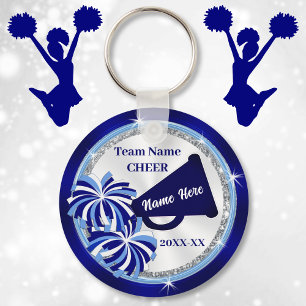 Cheerleading Party Favors, Megaphone en Pom Poms Sleutelhanger