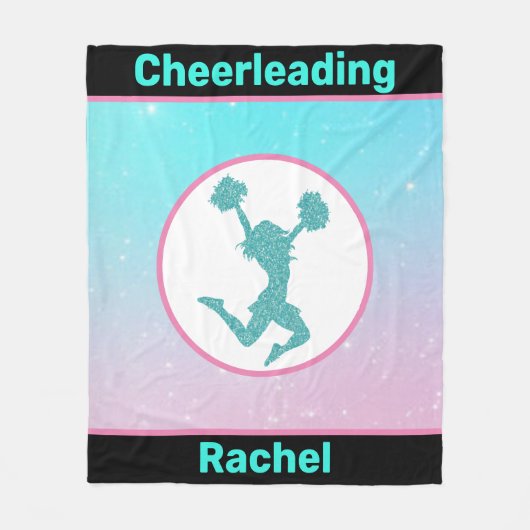 Cheerleading Pastel Fleece Blanket (Voorkant)