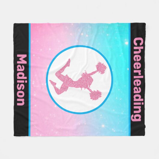 Cheerleading Pastel Fleece Blanket (Voorkant (Horizontaal))