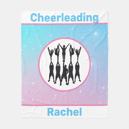 Cheerleading Pastel Fleece Blanket (Voorkant)