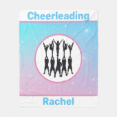 Cheerleading Pastel Fleece Blanket Deken (Voorkant)