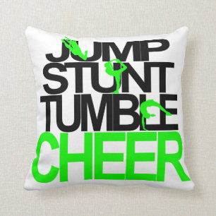 Cheerleading Pillow Jump, Stunt, Tumble, Cheer Kussen