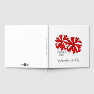 Cheerleading Pom Poms Gepersonaliseerde Folie Scra Gastenboek