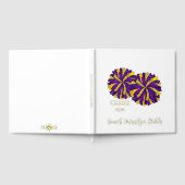 Cheerleading Pom Poms Personalized Foil Scrapbook Gastenboek (Volledig)