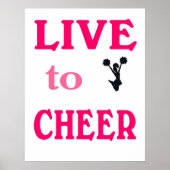 Cheerleading Poster Home Wall Decoration Girl (Voorkant)