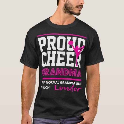 Cheerleading Proud Cheer Grandma Graphic T-shirt (Voorkant)