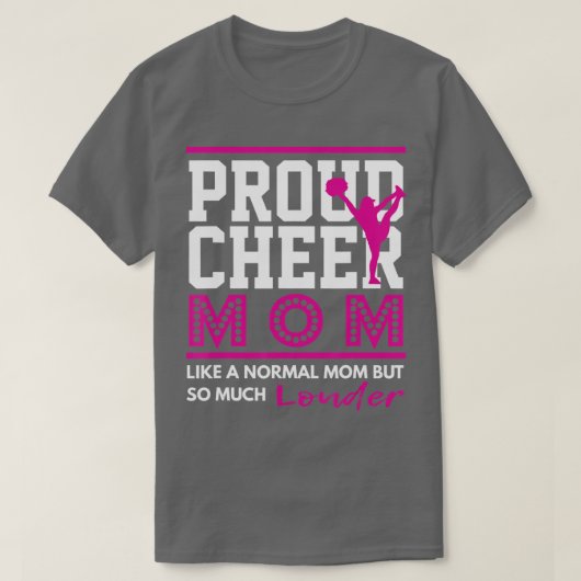 Cheerleading Proud Cheer Mama T-shirt (Design voorkant)