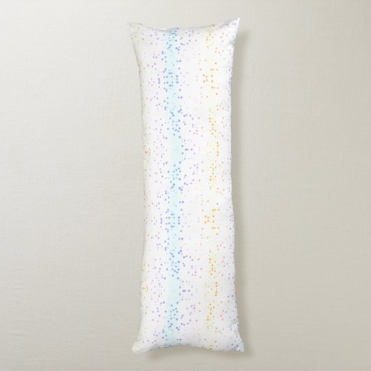 Cheerleading Rainbow Confetti, gepersonaliseerd Lichaamskussen (Achterkant (Verticaal))