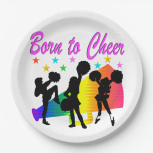 CHEERLEADING RAINBOW MEGAPHONE DESIGN PAPIEREN BORDJE