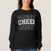 Cheerleading  Retro Graphic Women Cheer Mom Trui (Voorkant)